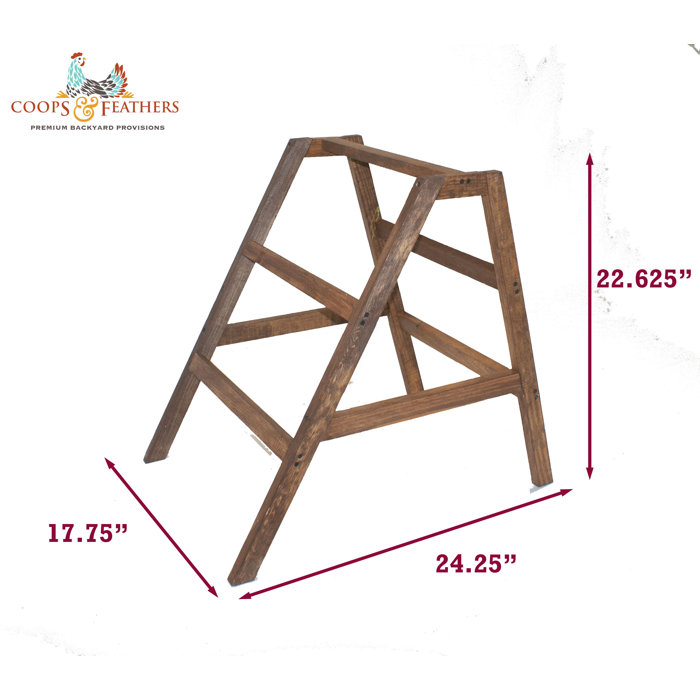 Coops & Feathers Portable AFrame Roosting Ladder & Reviews Wayfair